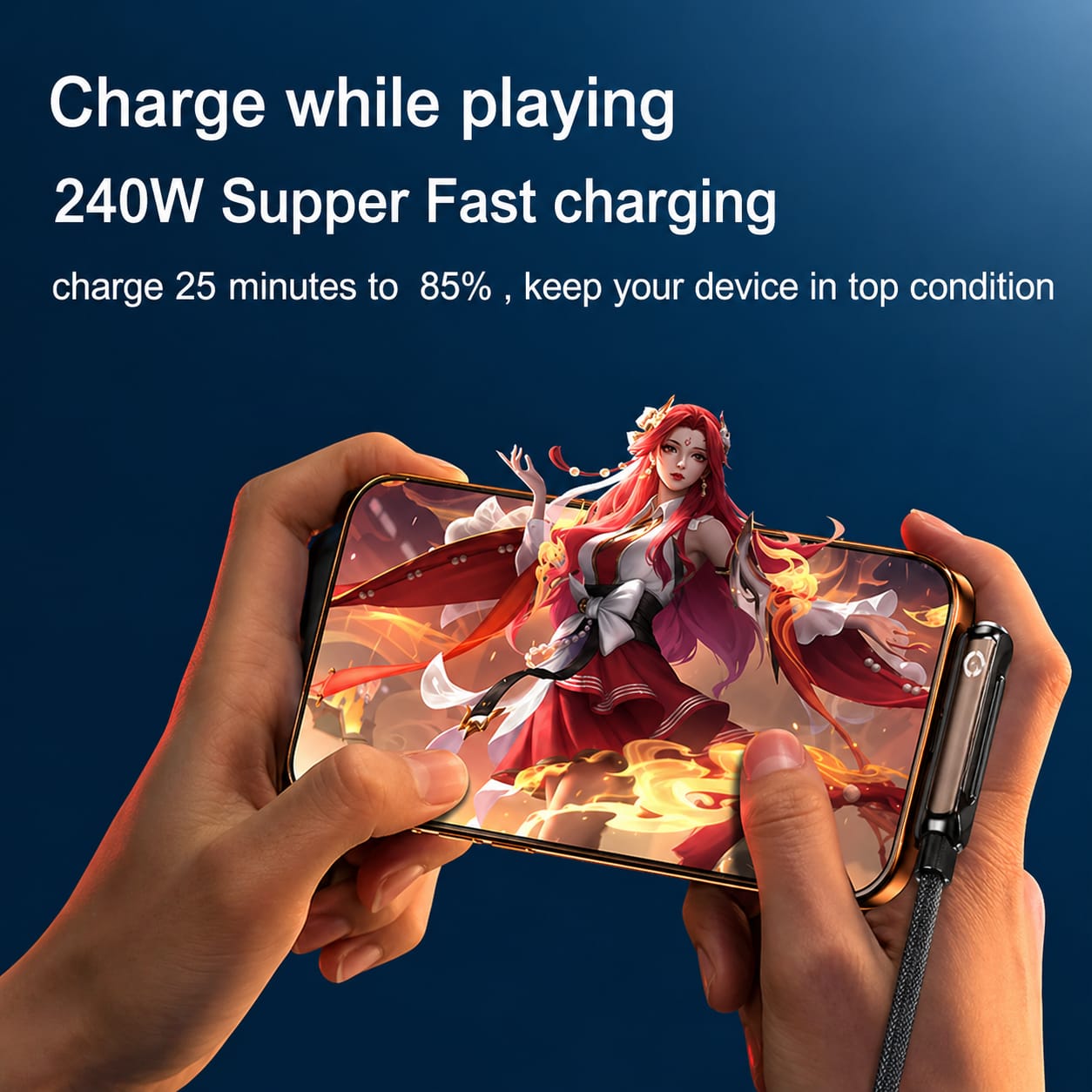 Foldable Ultra Power Fast Charging Cable
