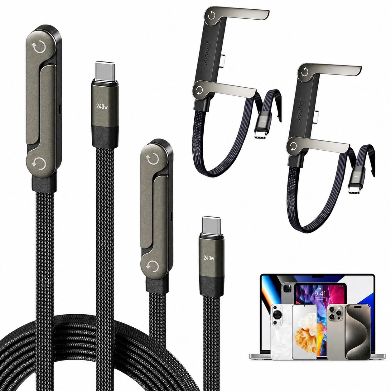 Foldable Ultra Power Fast Charging Cable