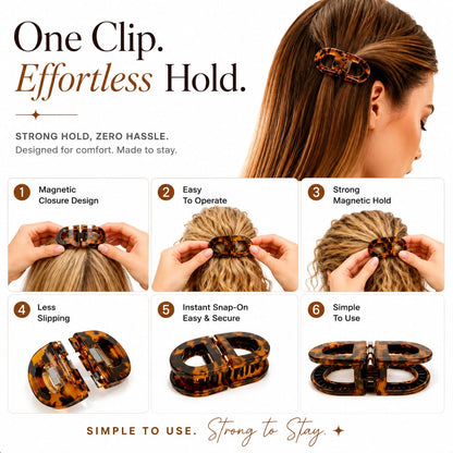 Magnetic Hair Claw Clip