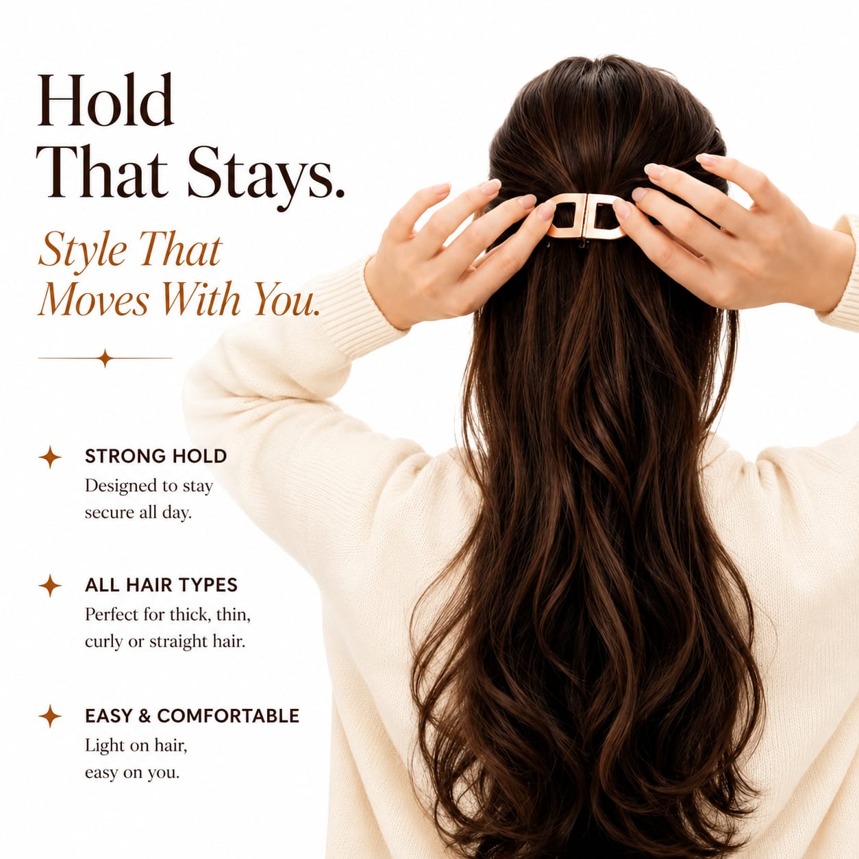 Magnetic Hair Claw Clip