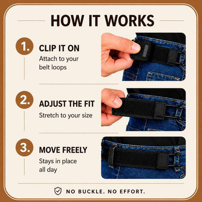 Buckle-Free Elastic Belt (Pack of 2 ₹799)