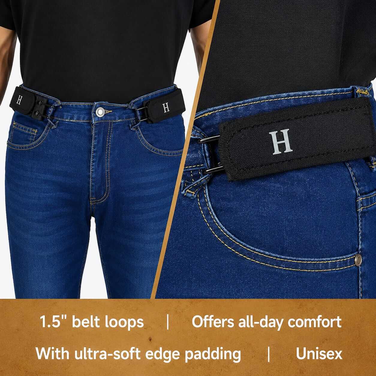 Buckle-Free Elastic Belt (Pack of 2 ₹799)