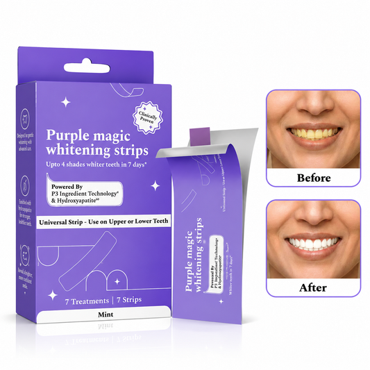 Purple Glow Teeth Whitening Strips